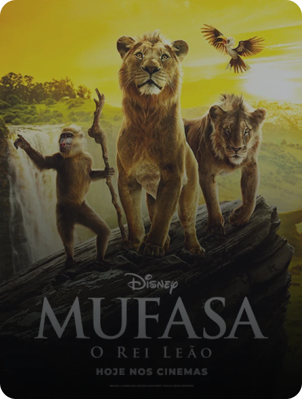 Mufasa - O Rei Leão no Kinoplex com a meia entrada do Banco Pan